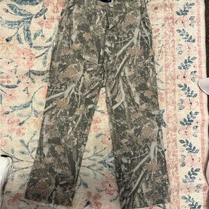 Abercrombie & Fitch Green and Brown Cargo Pants